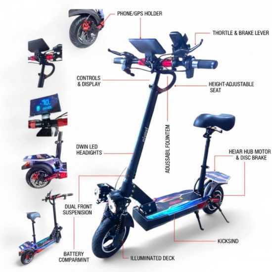 صورة سكوتر القوة والمغامرة الكهربائي